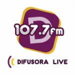 Logo da Rádio Difusora Live 107.7 FM