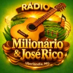 Logo da Rádio Milionário e José Rico