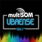 Logo da Rádio Multisom Ubaense 104.1 FM