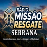 Logo da Rádio Missão Resgate Serrana