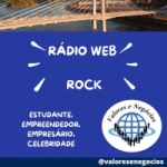 Logo da Valores e Negócios - Rádio Rock