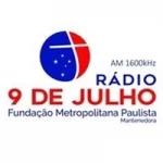 Logo da Rádio 9 de Julho 1600 AM