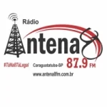 Logo da Rádio Antena 8 87.9 FM