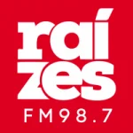 Logo da Rádio Raízes 98.7 FM