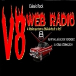 Logo da V8 Web Rádio